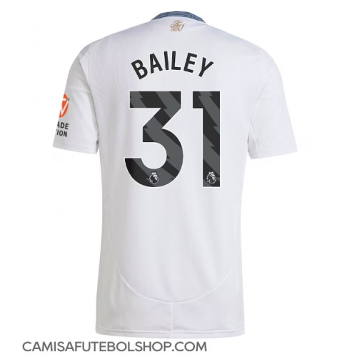 Camisa de time de futebol Aston Villa Leon Bailey #31 Replicas 2º Equipamento 2024-25 Manga Curta